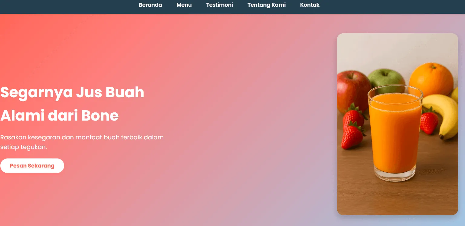 Website Bone Jus Buah