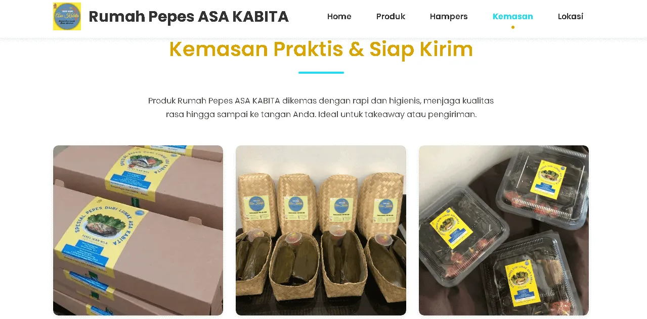 Contoh Website Rumah Pepes Asa Kabita